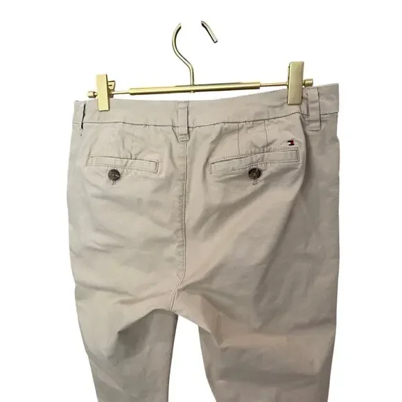 Tommy Hilfiger Tan Stretch Chino Pants Cotton Blend Sz 8 EUC - Picture 5 of 8
